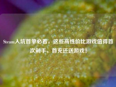 Steam入坑首单必看，这些高性价比游戏值得首次剁手，首充还送游戏！