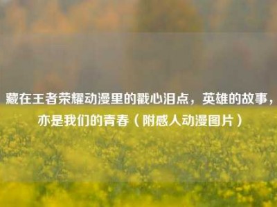 藏在王者荣耀动漫里的戳心泪点，英雄的故事，亦是我们的青春（附感人动漫图片）