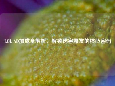 LOL AD加成全解析，解锁伤害爆发的核心密码