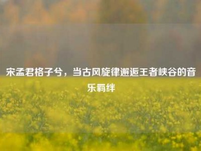 宋孟君格子兮，当古风旋律邂逅王者峡谷的音乐羁绊