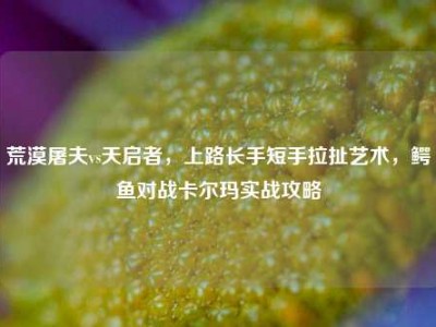 荒漠屠夫vs天启者，上路长手短手拉扯艺术，鳄鱼对战卡尔玛实战攻略