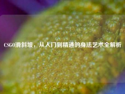 CSGO滑斜坡，从入门到精通的身法艺术全解析