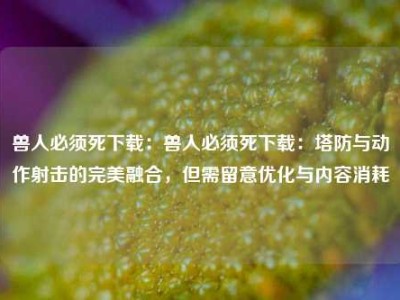 兽人必须死下载：兽人必须死下载：塔防与动作射击的完美融合，但需留意优化与内容消耗