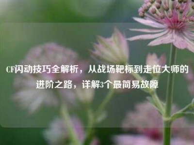 CF闪动技巧全解析，从战场靶标到走位大师的进阶之路，详解3个最简易故障