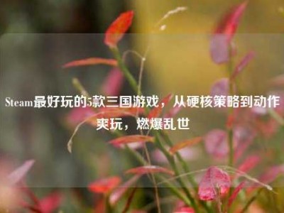 Steam最好玩的5款三国游戏，从硬核策略到动作爽玩，燃爆乱世