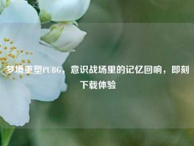 梦境重塑PUBG，意识战场里的记忆回响，即刻下载体验