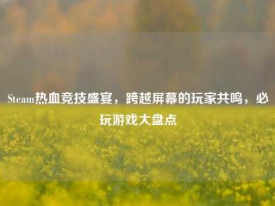 Steam热血竞技盛宴，跨越屏幕的玩家共鸣，必玩游戏大盘点