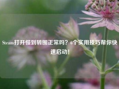 Steam打开慢到转圈正常吗？6个实用技巧帮你快速启动！