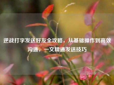逆战打字发送好友全攻略，从基础操作到高效沟通，一文精通发送技巧