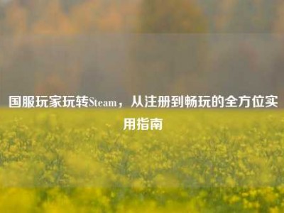 国服玩家玩转Steam，从注册到畅玩的全方位实用指南