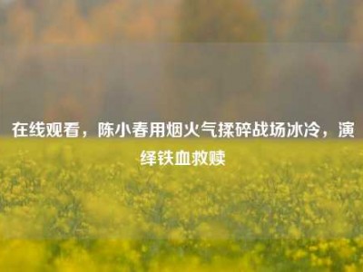 在线观看，陈小春用烟火气揉碎战场冰冷，演绎铁血救赎