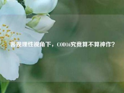 客观理性视角下，COD16究竟算不算神作？