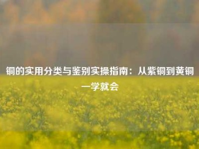 铜的实用分类与鉴别实操指南：从紫铜到黄铜一学就会