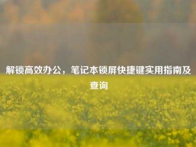 解锁高效办公，笔记本锁屏快捷键实用指南及查询