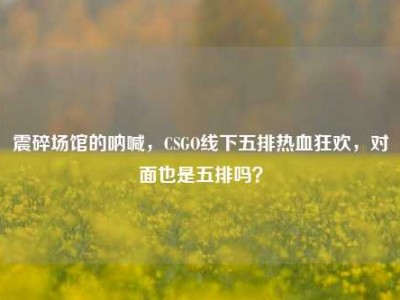 震碎场馆的呐喊，CSGO线下五排热血狂欢，对面也是五排吗？