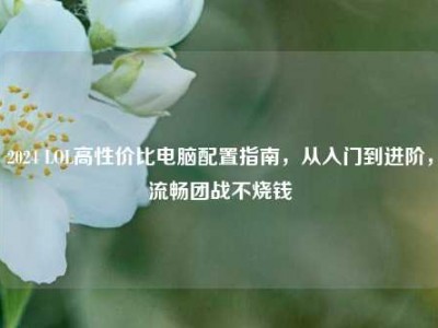2024 LOL高性价比电脑配置指南，从入门到进阶，流畅团战不烧钱