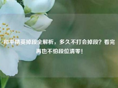 和平精英掉段全解析，多久不打会掉段？看完再也不怕段位清零！
