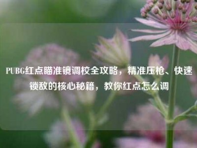PUBG红点瞄准镜调校全攻略，精准压枪、快速锁敌的核心秘籍，教你红点怎么调