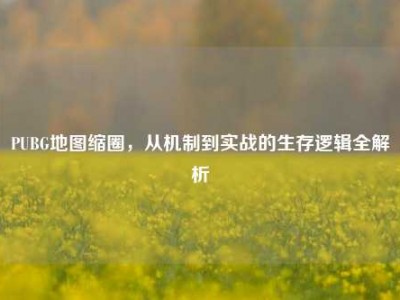 PUBG地图缩圈，从机制到实战的生存逻辑全解析