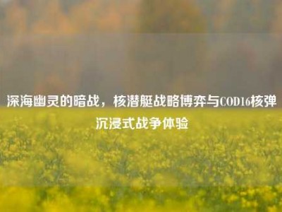 深海幽灵的暗战，核潜艇战略博弈与COD16核弹沉浸式战争体验