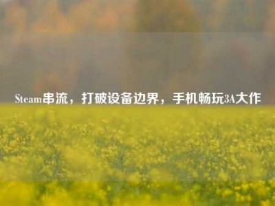 Steam串流，打破设备边界，手机畅玩3A大作