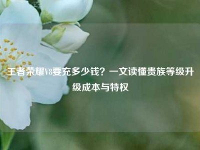 王者荣耀V8要充多少钱？一文读懂贵族等级升级成本与特权