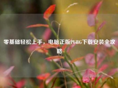 零基础轻松上手，电脑正版PUBG下载安装全攻略
