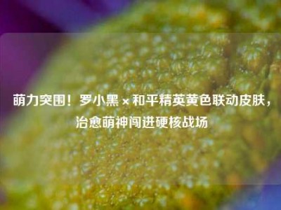 萌力突围！罗小黑×和平精英黄色联动皮肤，治愈萌神闯进硬核战场