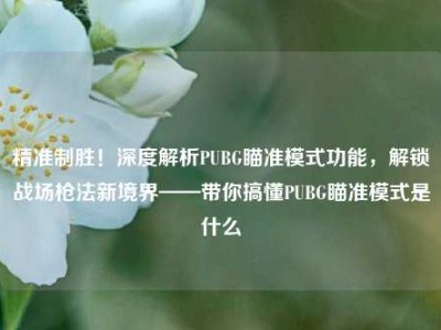 精准制胜！深度解析PUBG瞄准模式功能，解锁战场枪法新境界——带你搞懂PUBG瞄准模式是什么