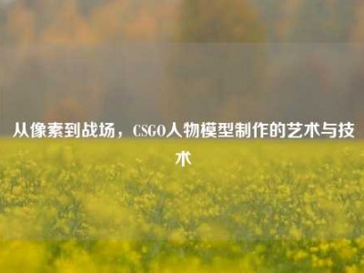 从像素到战场，CSGO人物模型制作的艺术与技术