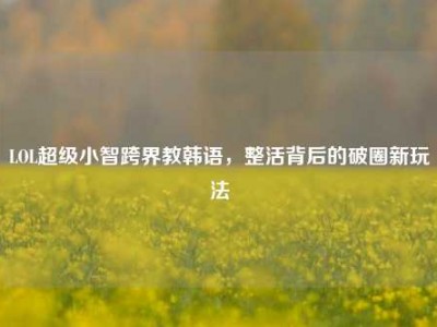 LOL超级小智跨界教韩语，整活背后的破圈新玩法