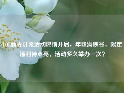 LOL新春灯笼活动燃情开启，年味满峡谷，限定福利待点亮，活动多久举办一次？