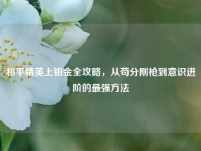和平精英上铂金全攻略，从苟分刚枪到意识进阶的最强方法