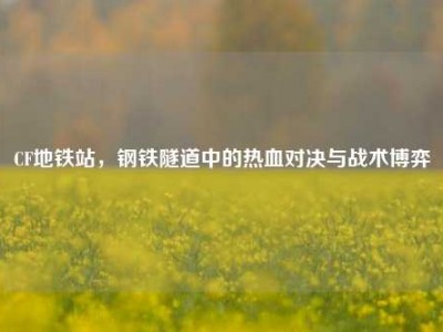 CF地铁站，钢铁隧道中的热血对决与战术博弈