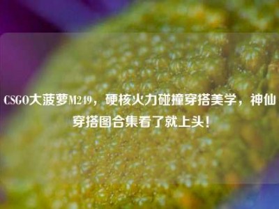 CSGO大菠萝M249，硬核火力碰撞穿搭美学，神仙穿搭图合集看了就上头！