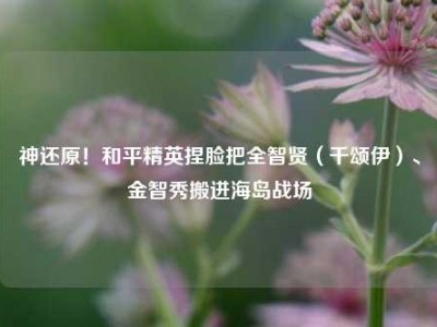 神还原！和平精英捏脸把全智贤（千颂伊）、金智秀搬进海岛战场