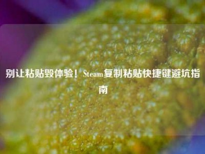 别让粘贴毁体验！Steam复制粘贴快捷键避坑指南
