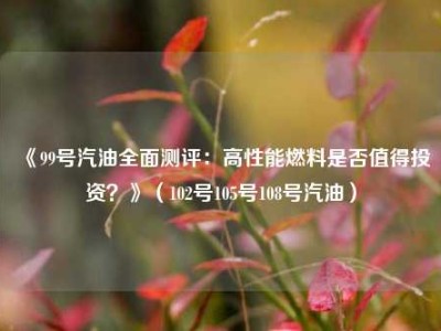 《99号汽油全面测评：高性能燃料是否值得投资？》（102号105号108号汽油）