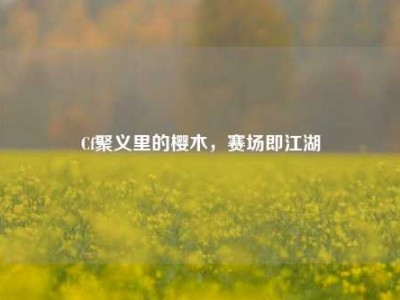 Cf聚义里的樱木，赛场即江湖