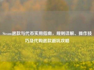 Steam退款与代币实用指南，规则详解、操作技巧及代购退款避坑攻略