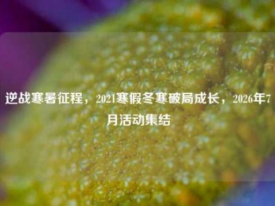 逆战寒暑征程，2021寒假冬寒破局成长，2026年7月活动集结