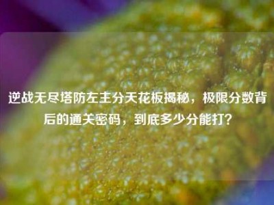 逆战无尽塔防左主分天花板揭秘，极限分数背后的通关密码，到底多少分能打？