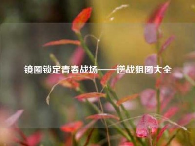 镜圈锁定青春战场——逆战狙图大全