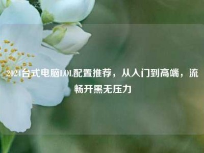 2024台式电脑LOL配置推荐，从入门到高端，流畅开黑无压力