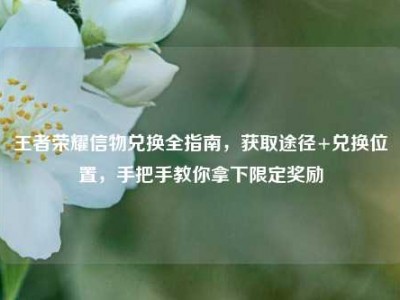 王者荣耀信物兑换全指南，获取途径+兑换位置，手把手教你拿下限定奖励