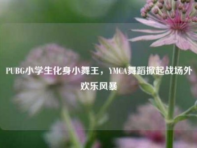 PUBG小学生化身小舞王，YMCA舞蹈掀起战场外欢乐风暴