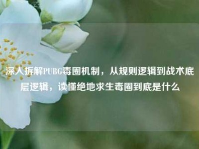 深入拆解PUBG毒圈机制，从规则逻辑到战术底层逻辑，读懂绝地求生毒圈到底是什么