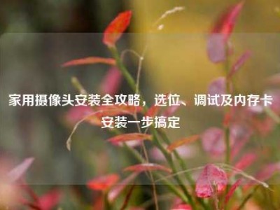 家用摄像头安装全攻略，选位、调试及内存卡安装一步搞定