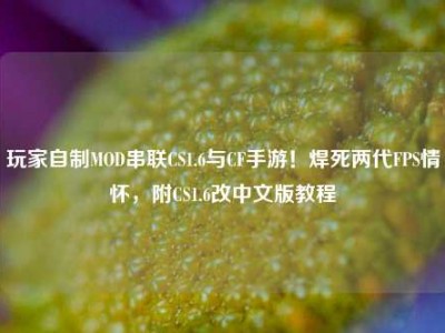 玩家自制MOD串联CS1.6与CF手游！焊死两代FPS情怀，附CS1.6改中文版教程