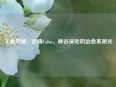 王者荣耀，初晴Calm，峡谷深处的治愈系微光